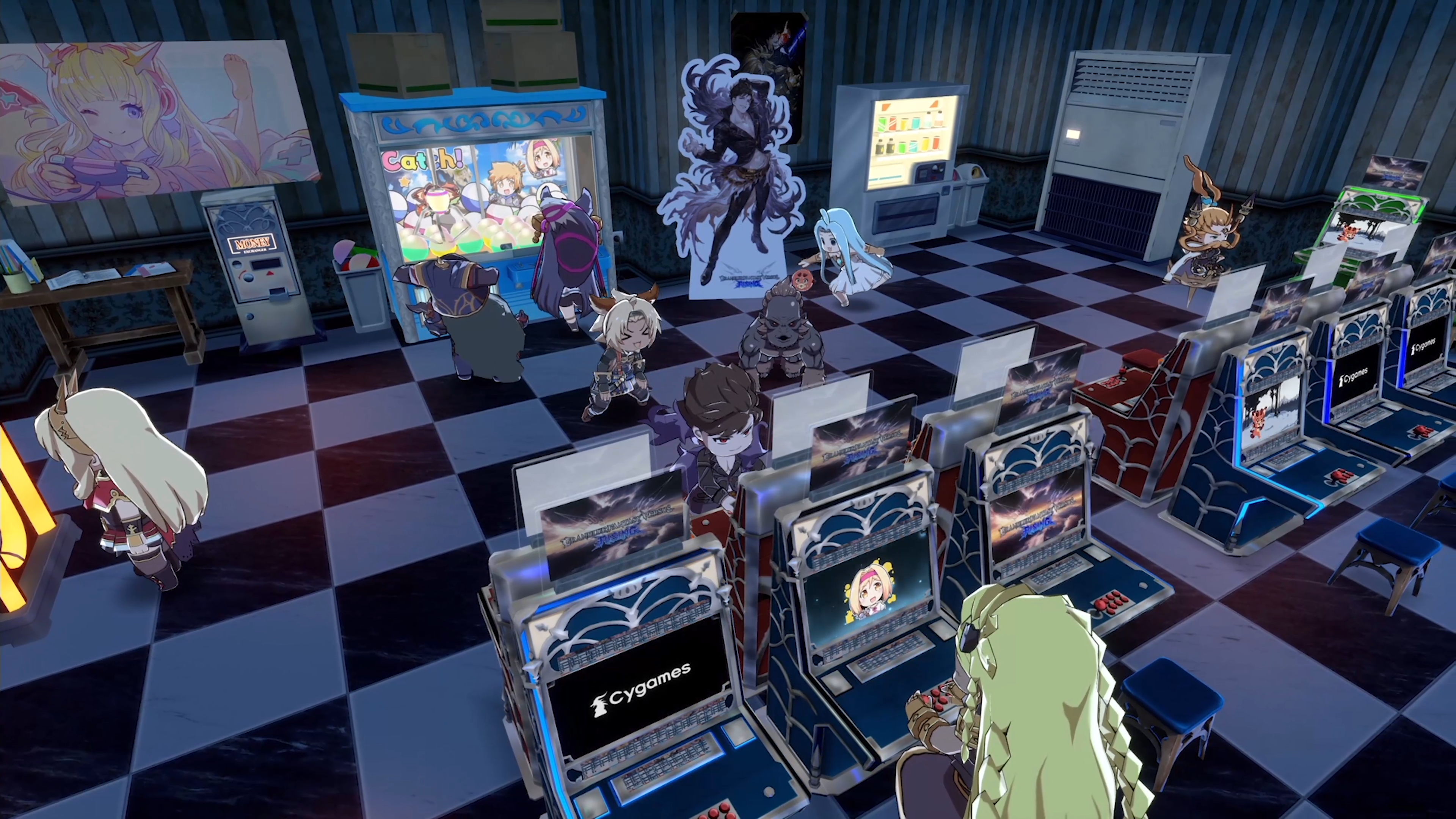 The online lobby in Granblue Fantasy Versus Rising